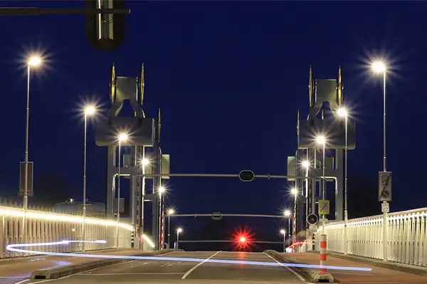 LED street light application on the bridge LED street light application on the bridge